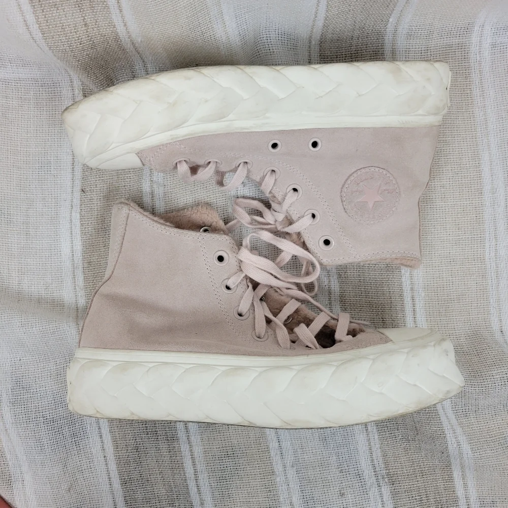 Converse CTAS Cable Lift Braided Platform‎ Sneakers Tennis Shoes Pink Size 6 - Picture 8 of 9